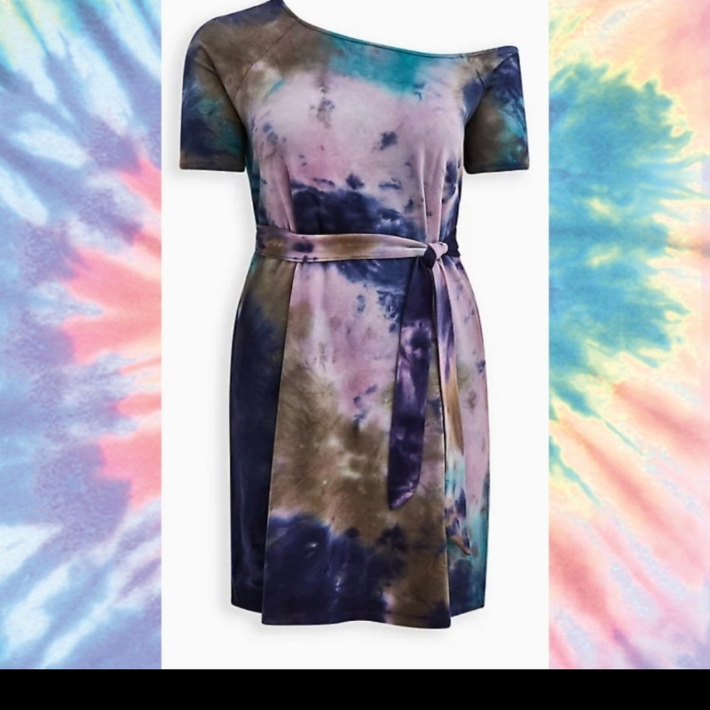 New multicolor dye with tie dress